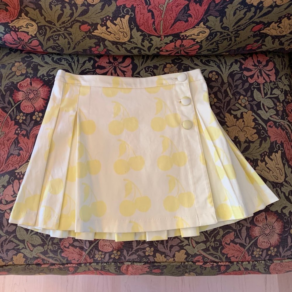 Luella (or Target) Cheery Cherry-Print Pleated Mini Skirt